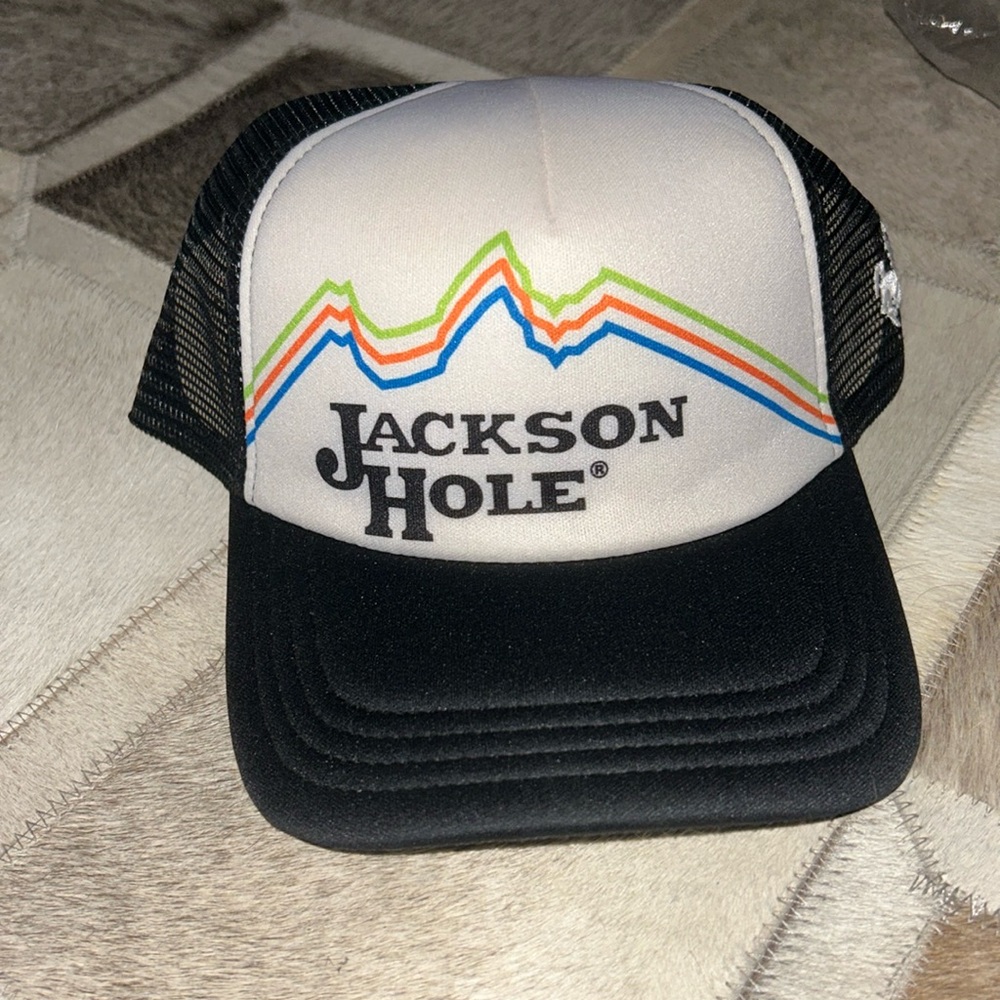 Vintage foam Jackson hole trucker